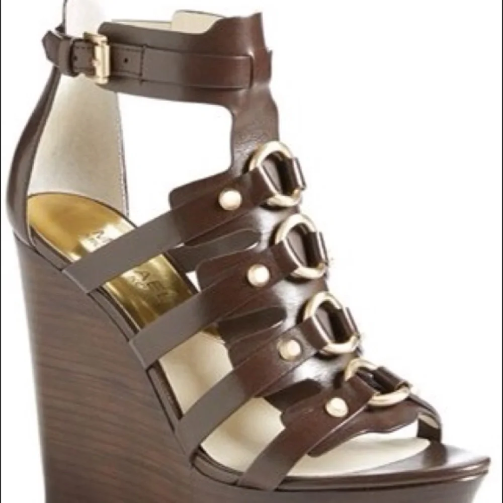 Micheal Kors Nadine platform wedge sandal - Picture 4 of 6